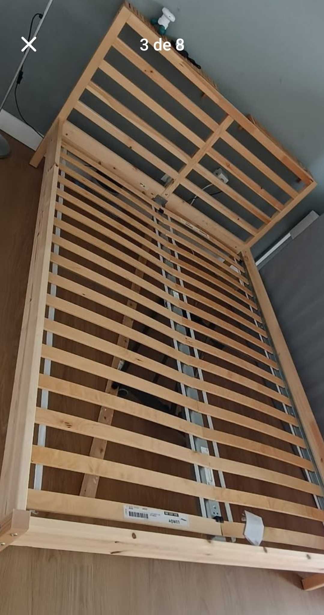 Cama + Colchão Extra Firme - Apenas 3 Meses de Uso - Como Nova!