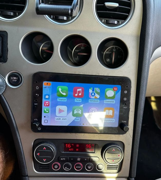 Radio 2 DIN Android Alfa Romeo 159 + Carplay + GPS + Kit mãos livres