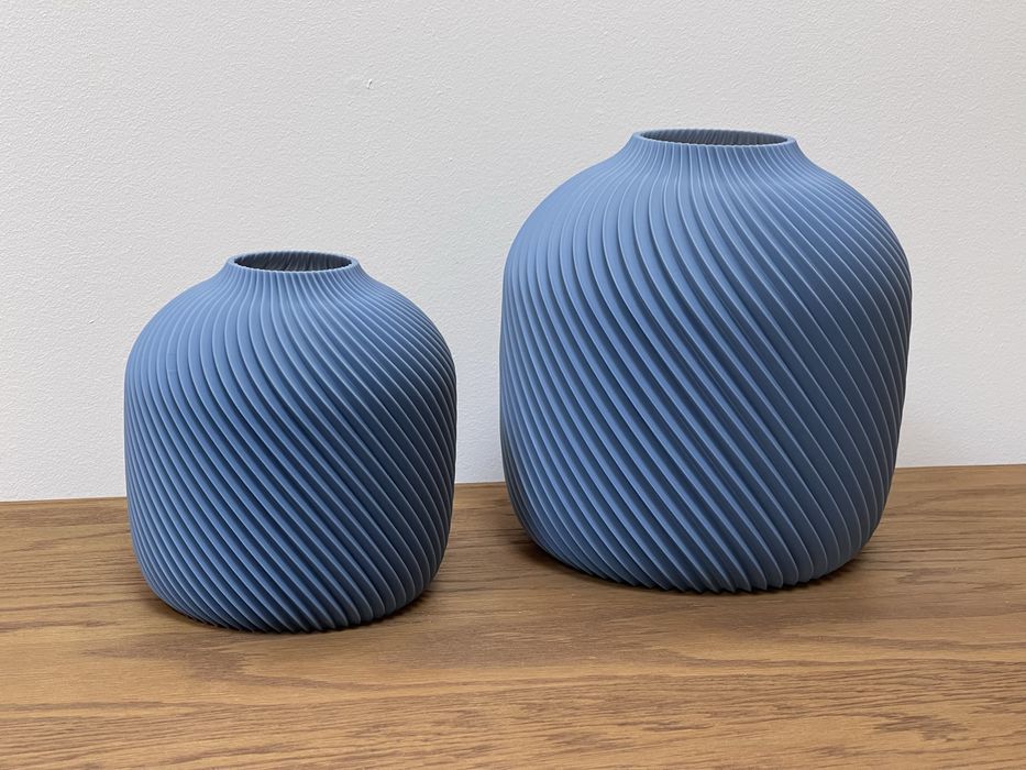 Zestaw 2x WAZON • Spiralny • SZARO-NIEBIESKI