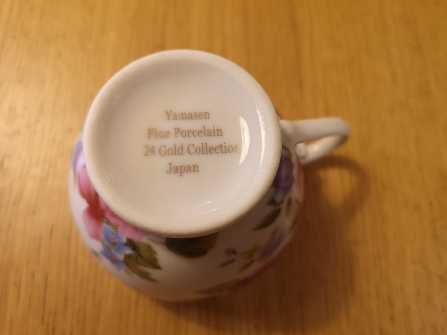 Komplet 6 filiżanek Yamasen Fine Porcelain 24 Gold Collection Japan
