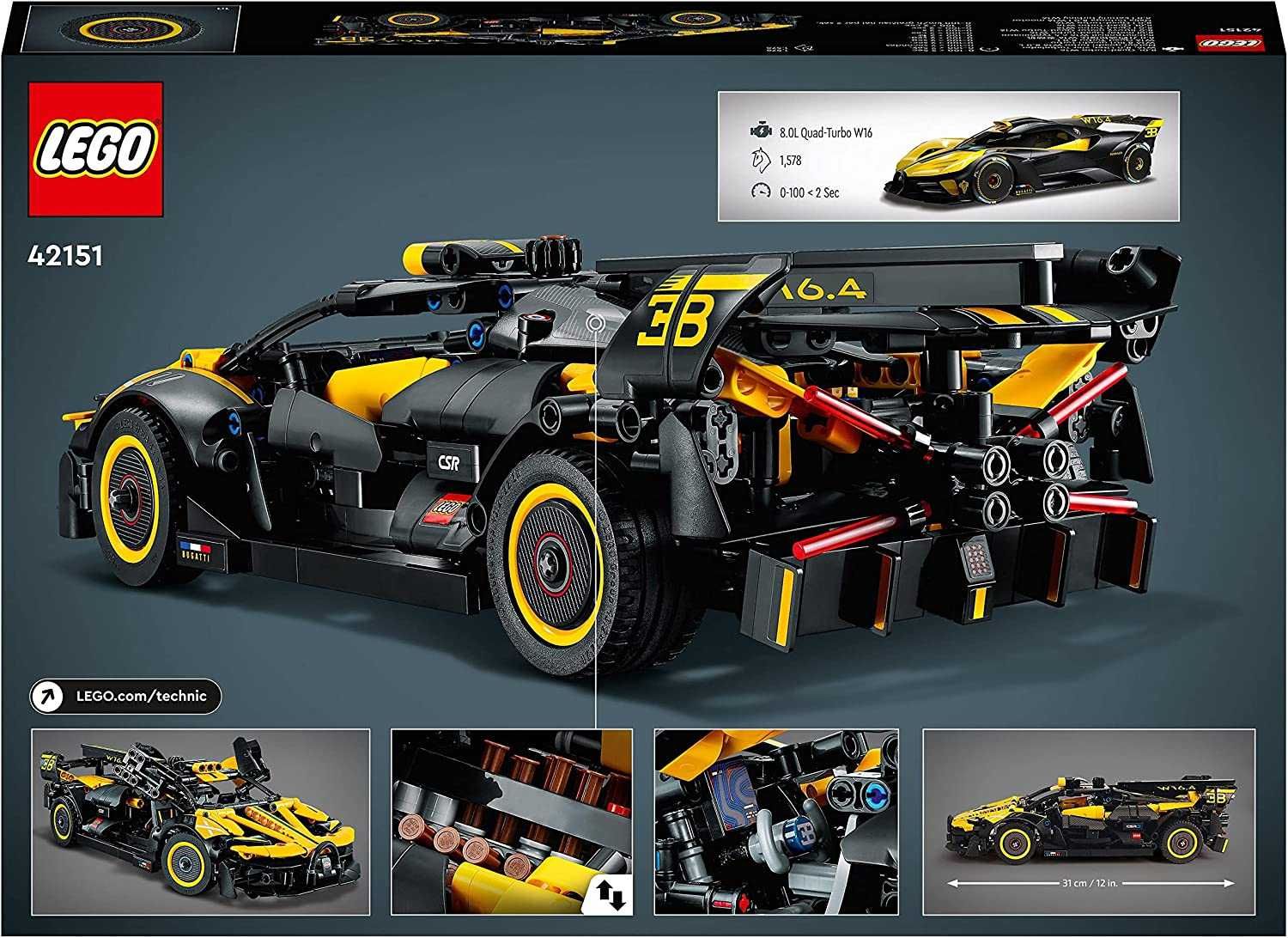 Klocki Konstrukcyjne LEGO 42151 Bolid Bugatti