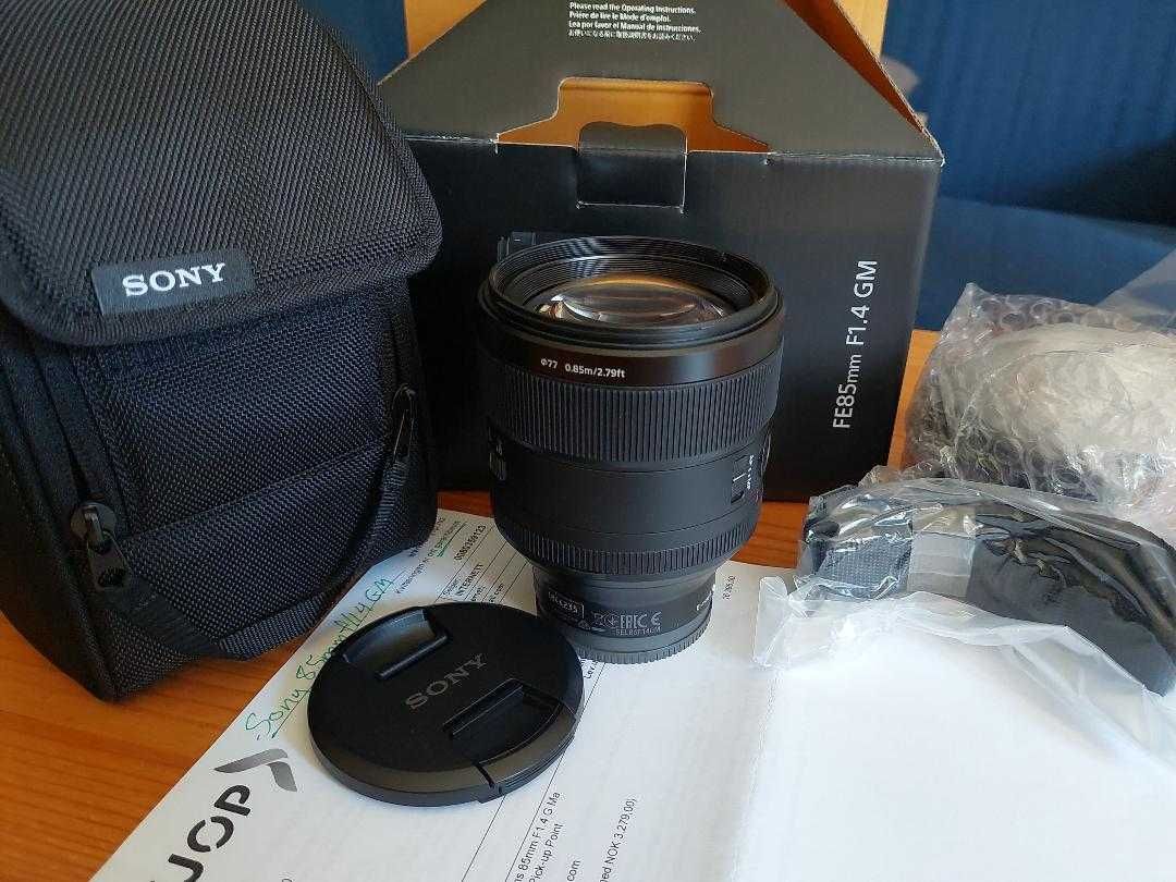 SONY obiektyw 85mm F1.4 GM nowy z oryginalnym pudelkiem