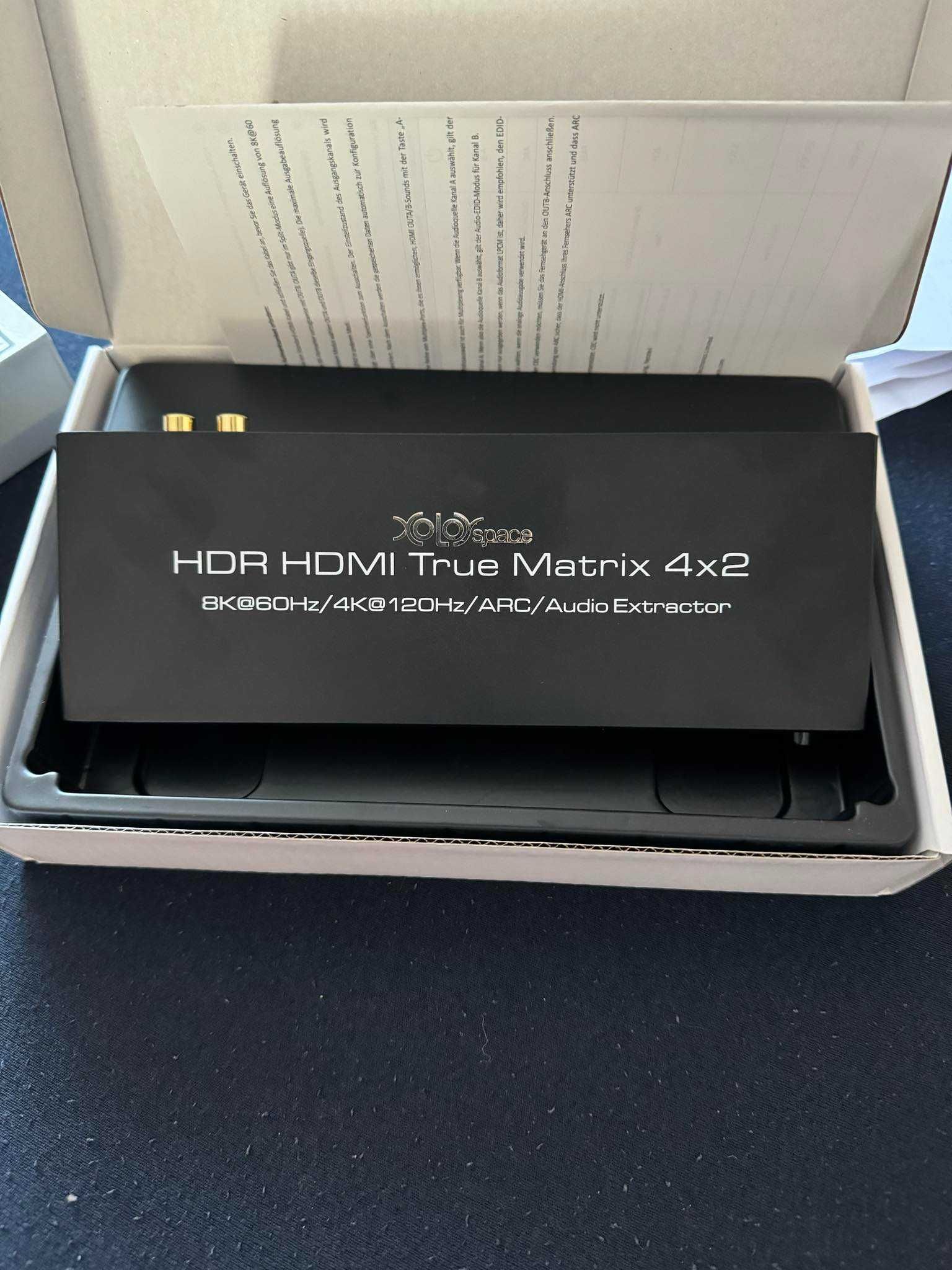 Matrix Switch Splitter HDMI 4x2 8K 60Hz 4K 120Hz przełącznik