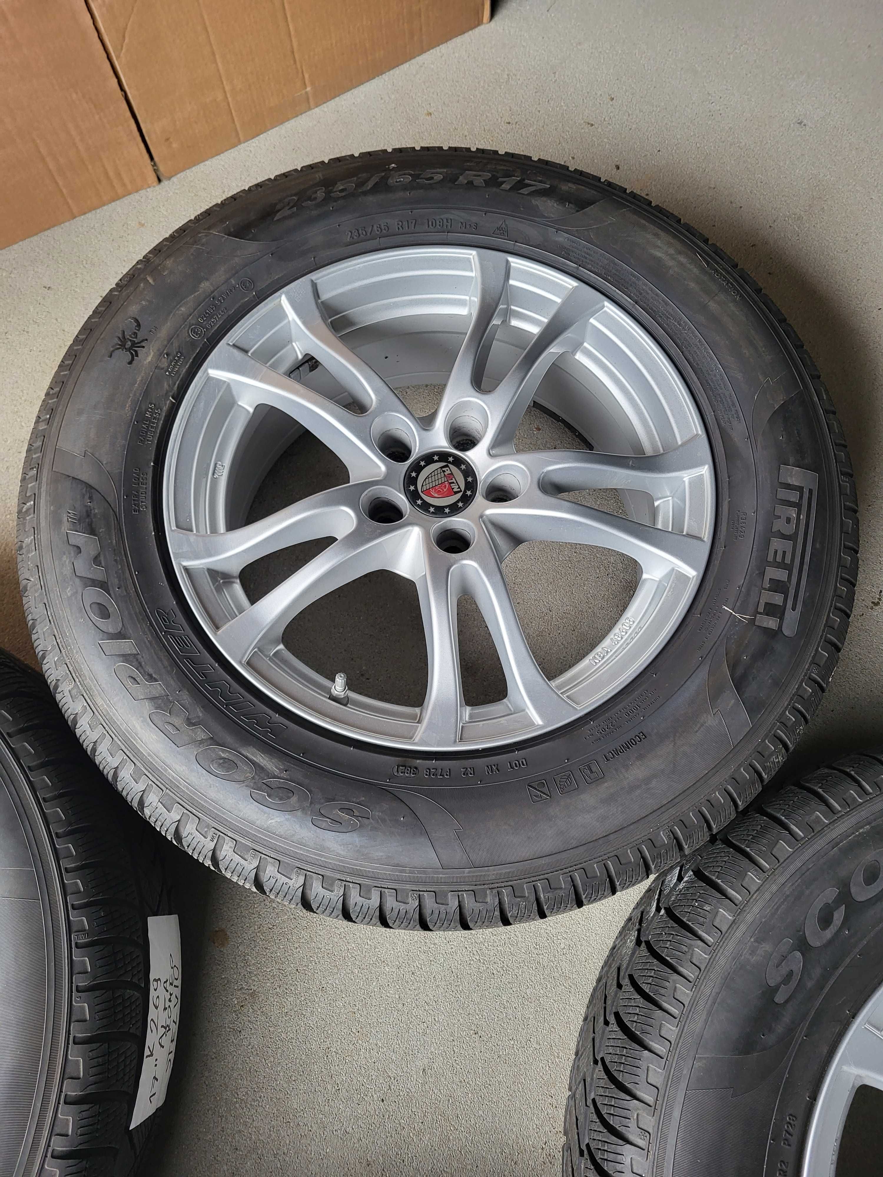 [K269] Koła zimowe 17 Cali 5x110 +235/65/17 Alfa Romeo Stelvio Pirelli