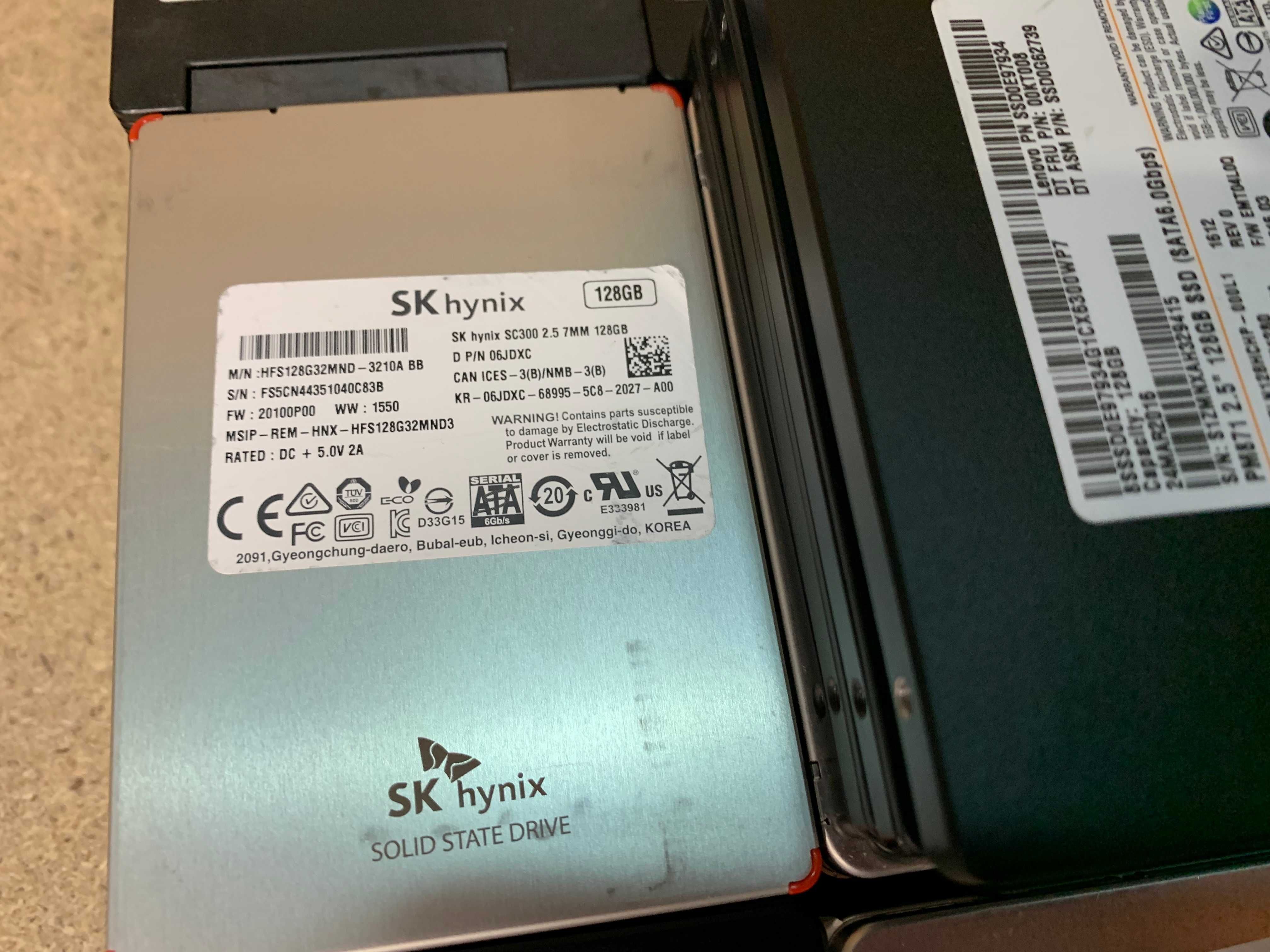 Бу SSD для ПК та ноутбука | 120 - 128 GB SATA 3