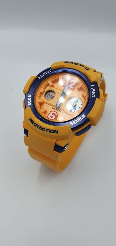 Casio G-SHOCK Baby-G - żółty- idealny na wiosnę lato