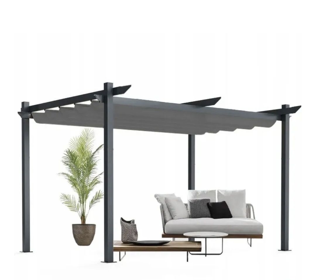 Pergola ogrodowa 3x4 nowa antracyt