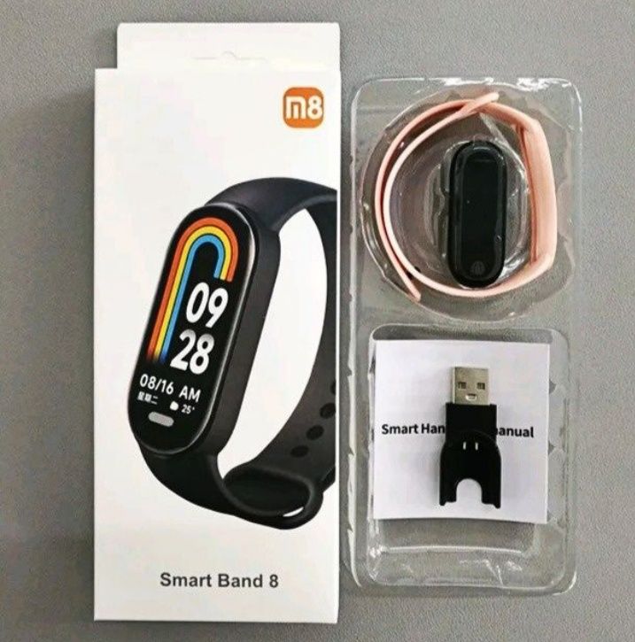 РАСПРОДАЖА!!! Smart Band 8 Фитнес браслет Смарт часы Трекер Ми бенд8