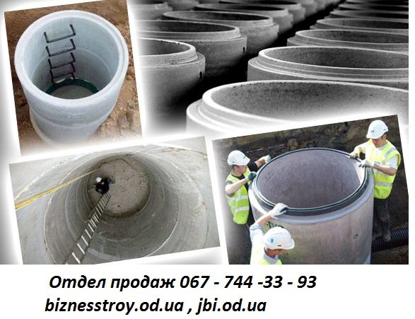 Кольца для канализации, для выгребных ям ,крышки ,днища ОПТОМ.ДОСТАВКА