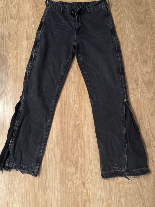 zara flared клеш джинсы m-L size в хорошем состоянии