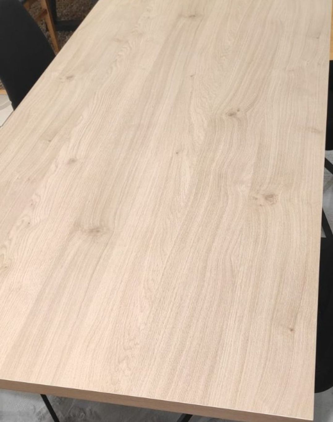Mesa Sala com tampo madeira 2 Metros