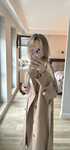 1zł Nowy płaszcz 34 xs 36 damski trencz beżowy H&M Zara wiosenny camel