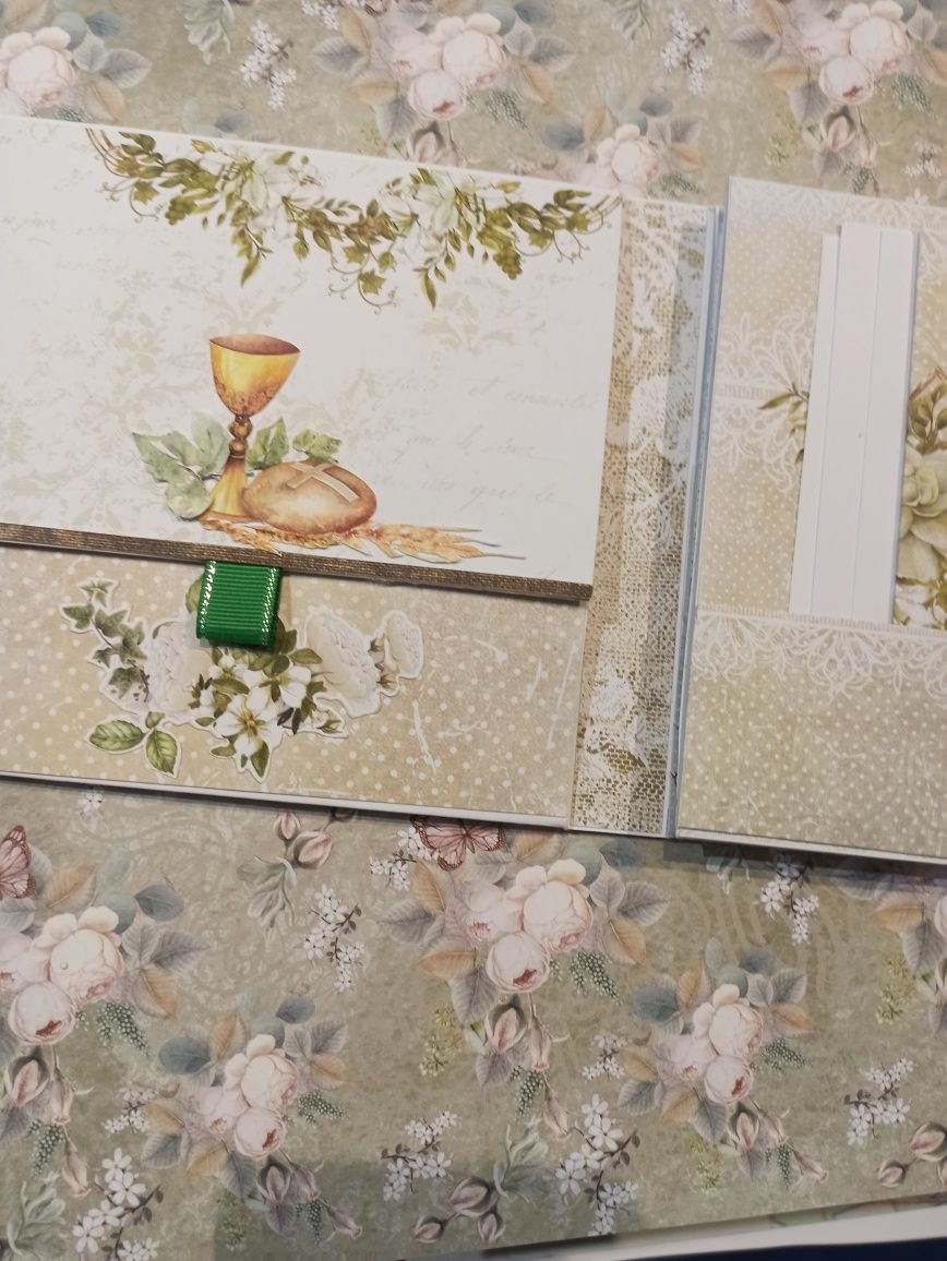 Album komunijny ręcznie robiony Scrapbooking Tanio