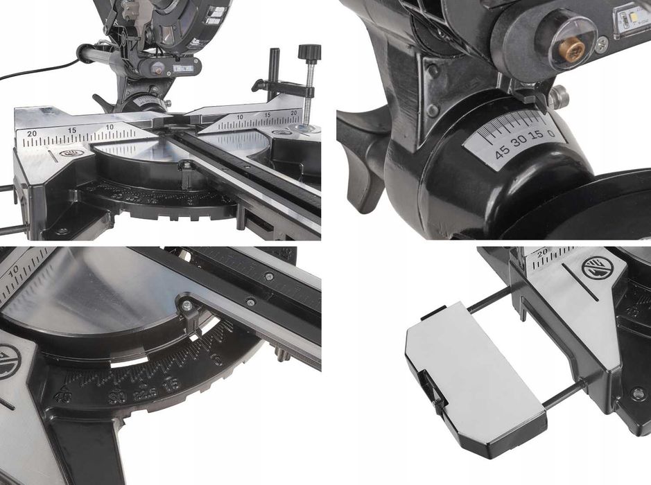 Piła ukośnica z posuwem 1700W 210mm laser pilarka do drewna G80820