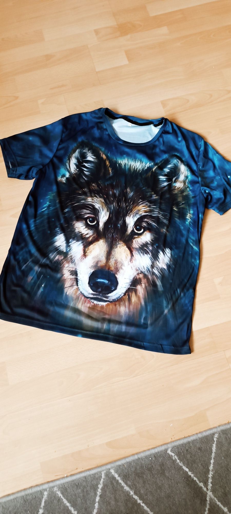 Męska koszulka 3D Wilk