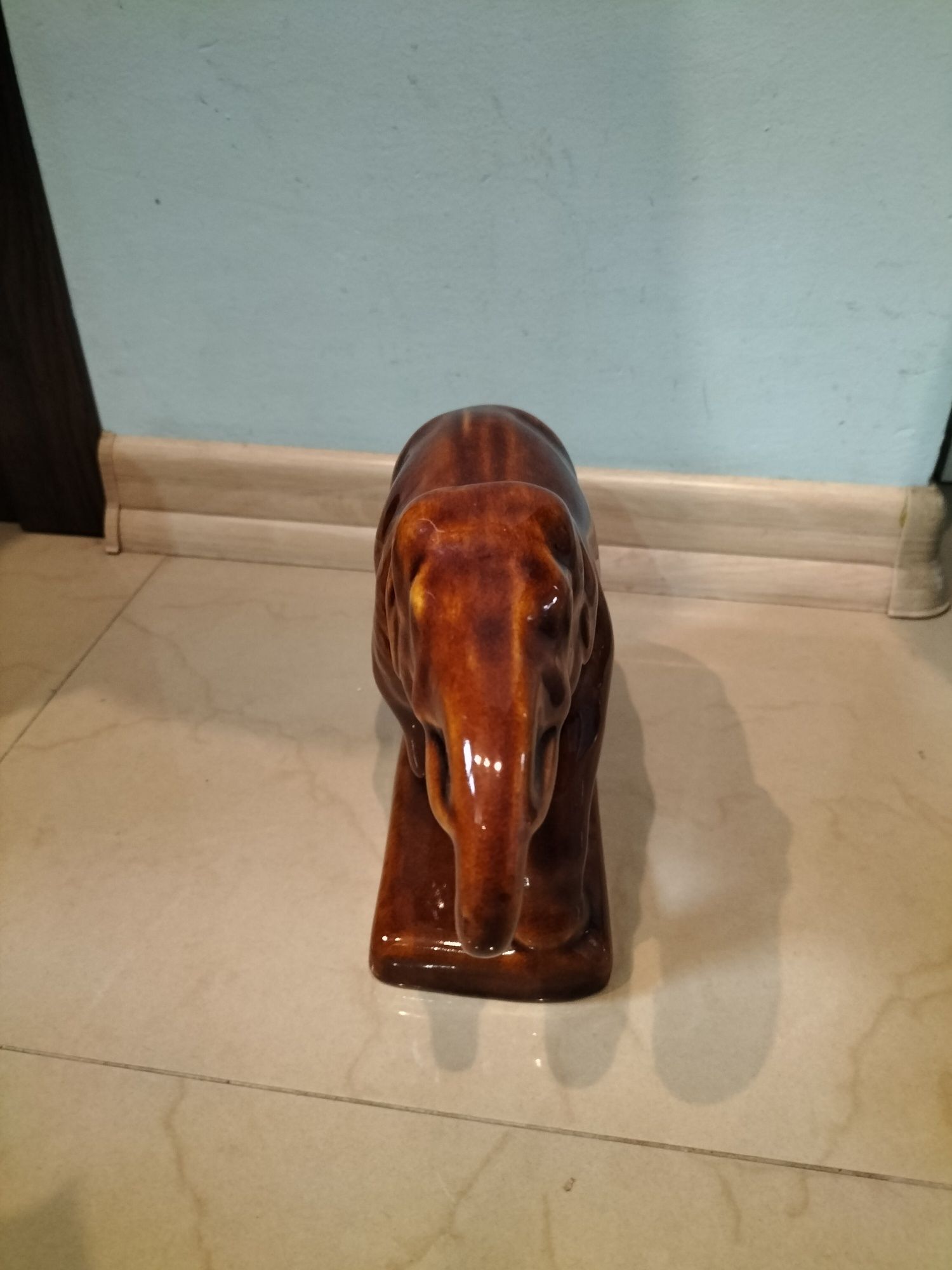 Starocie kolekcja duży słoń ceramiczny