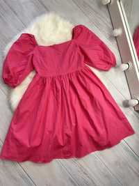 Рожева сукня Барби,лялькова сукня, літнє плаття,розмір S