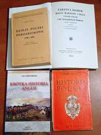 3 książki Historia Polski Halecki Taryffa domów miasta Warszawy