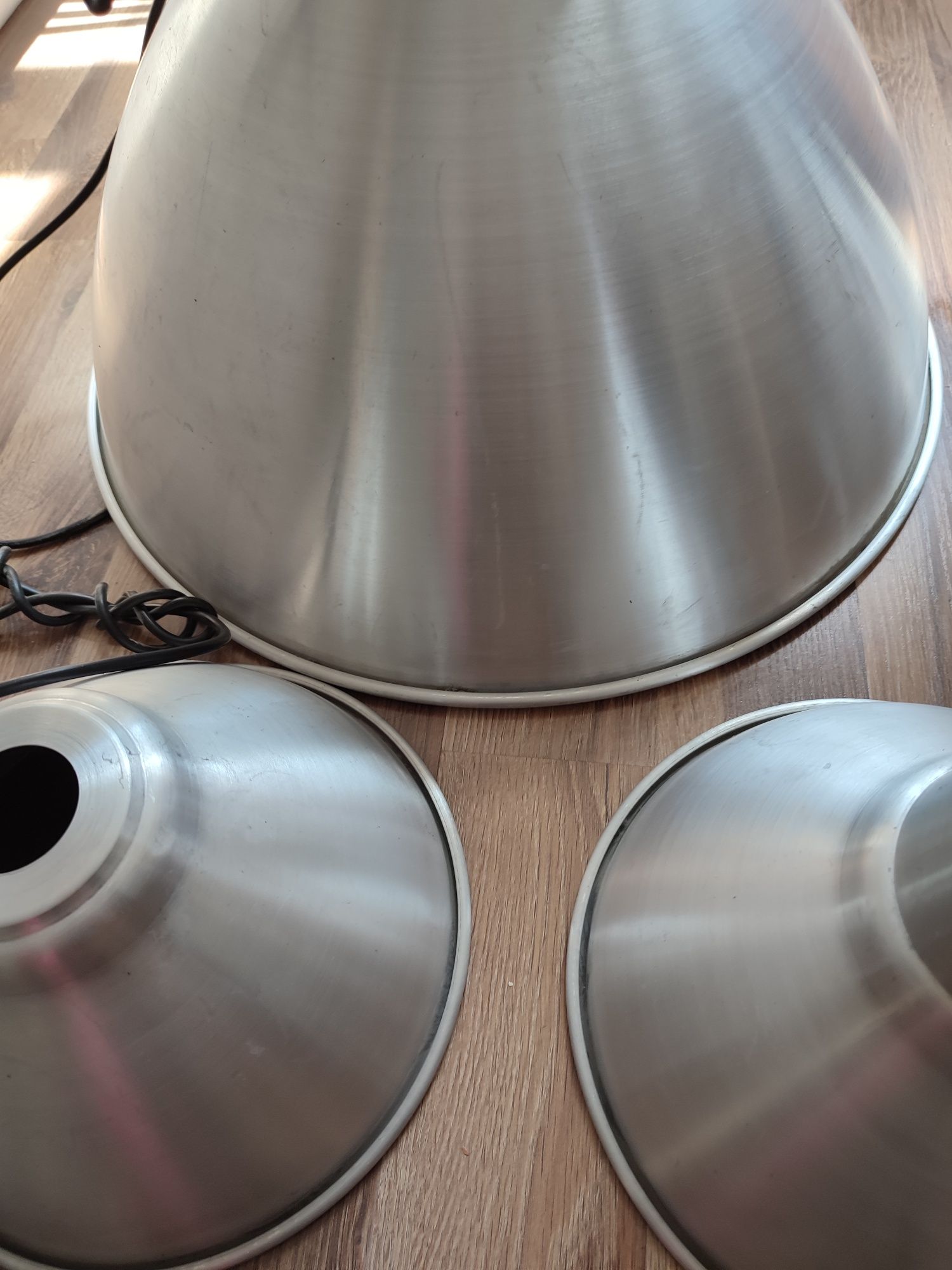 4 metalowe lampy Ikea