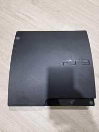 Playstation 3 versão Slim, com 3 comandos originais