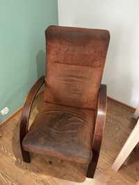Fotel brązowy x2