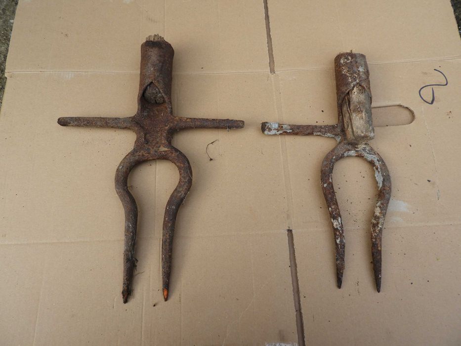 widły do buraków ziemniaków motyka stara kute ręcznie zabytek =