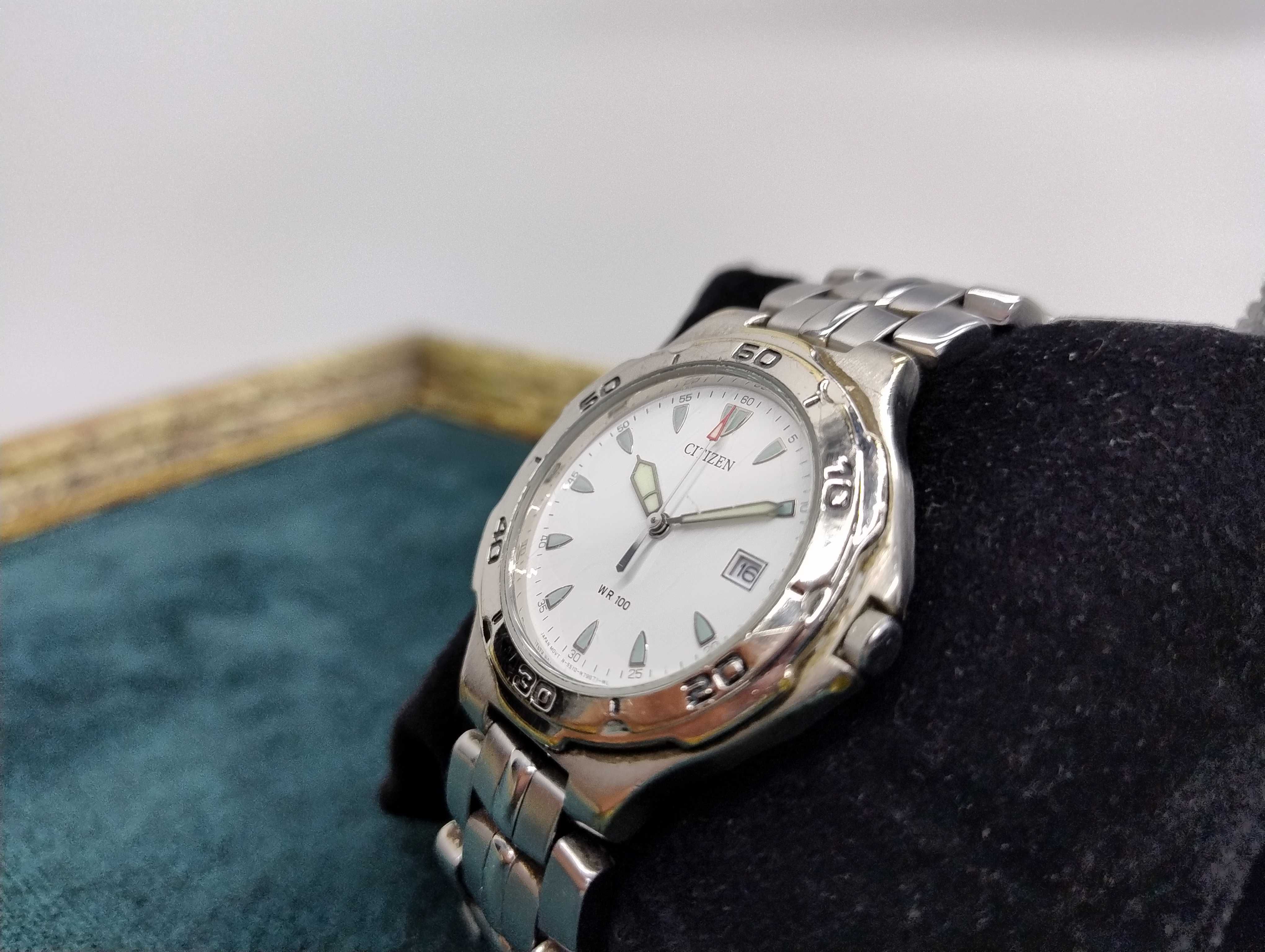 Oryginalny Zegarek Citizen WR 100 jak Nurek stalowy model Vintage !