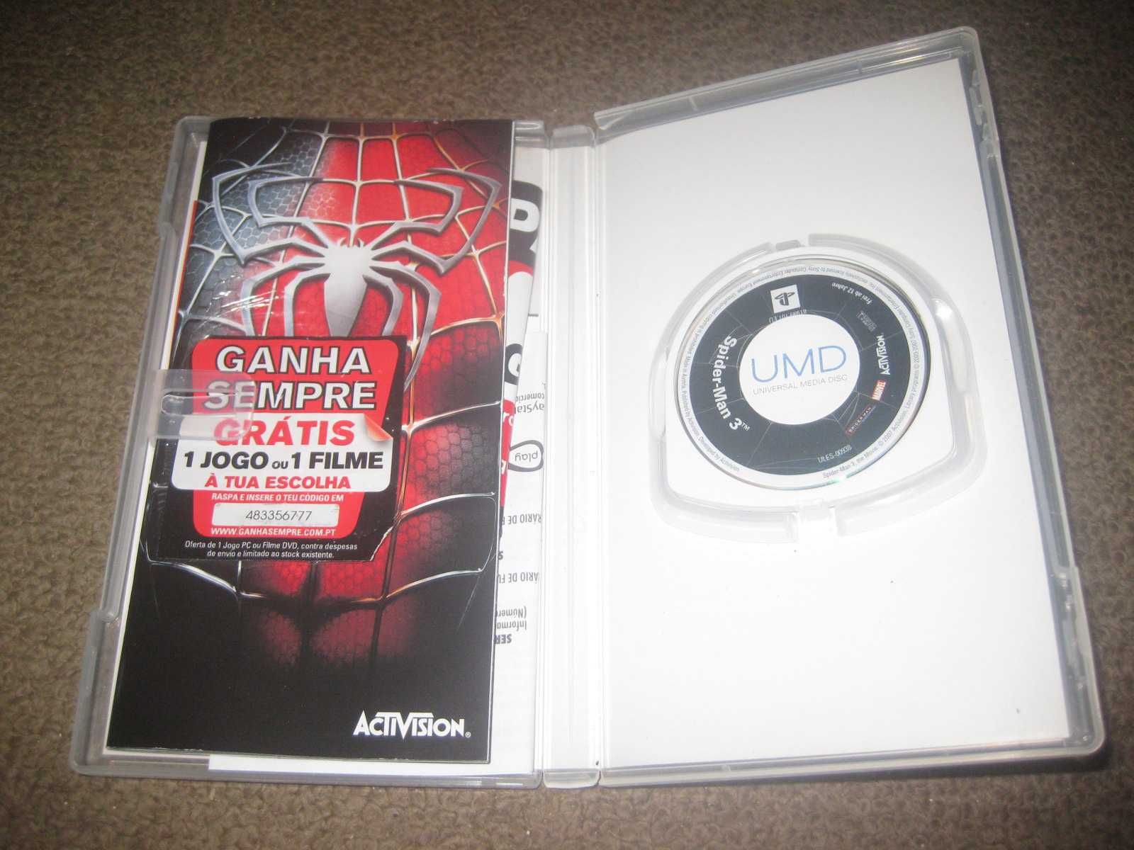 Jogo PSP "Spider-Man 3" Completo!