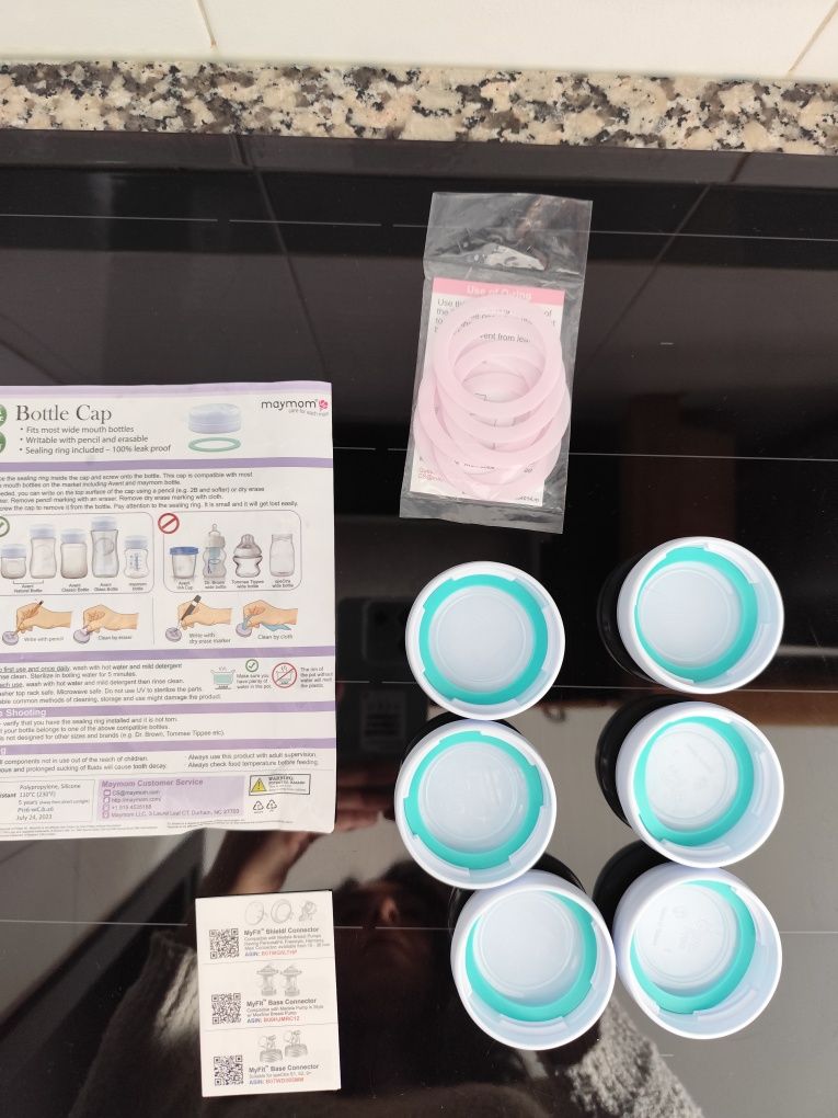 Tampas para biberão compatível Philips Avent Natural