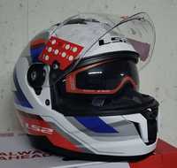 Capacete LS2 FF808 Stream II Vintage White/ Blue ( M )( NOVOS )