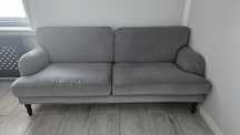 Sofa IKEA z dodatkowym pokryciem