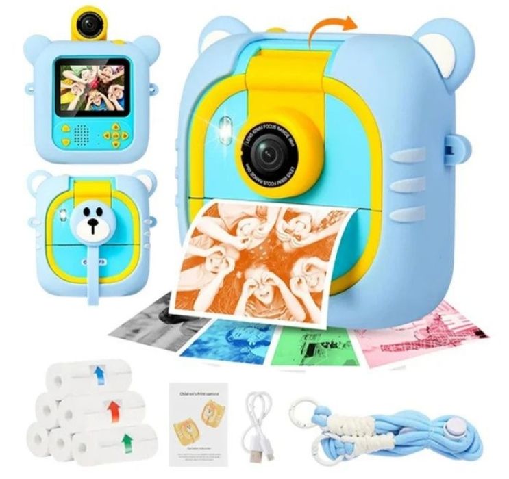 Дитячий фотоапарат миттєвого друку М4 з принтером миттєвого друку