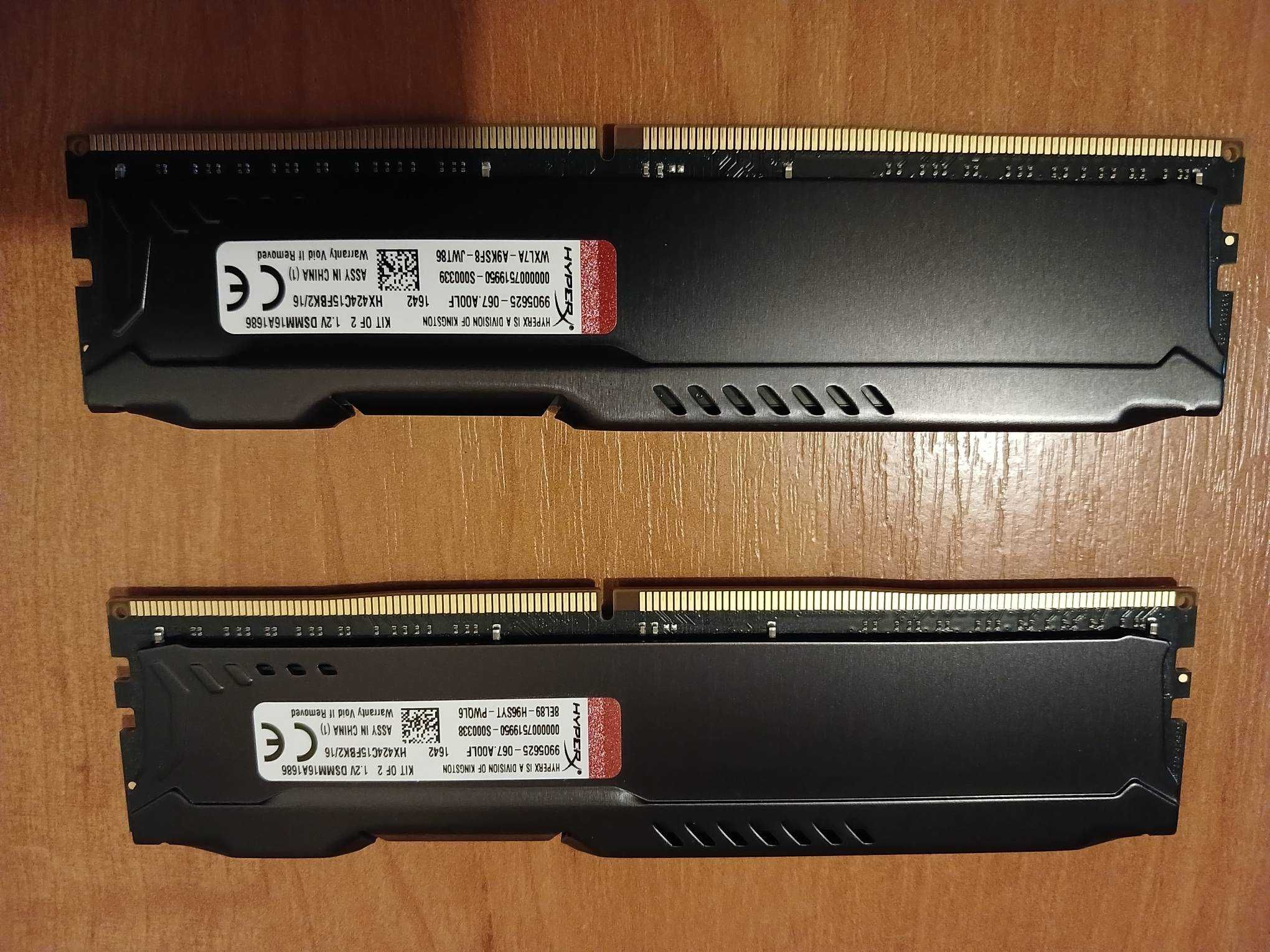 Kingston DDR4 HyperX 16GB (2x8GB) Fury Black память оперативная