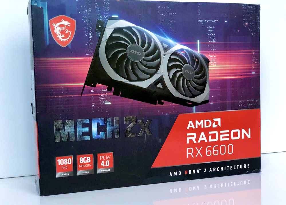 Відеокарта MSI Radeon RX 6600 8 Гб DDR6 MECH 2X (912-V502-039)