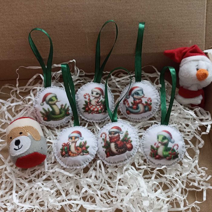 Набір змія символ 2024 фетр новий рік декор