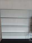 Szklana ścianka z półkami Framsta Ikea 120x128cm