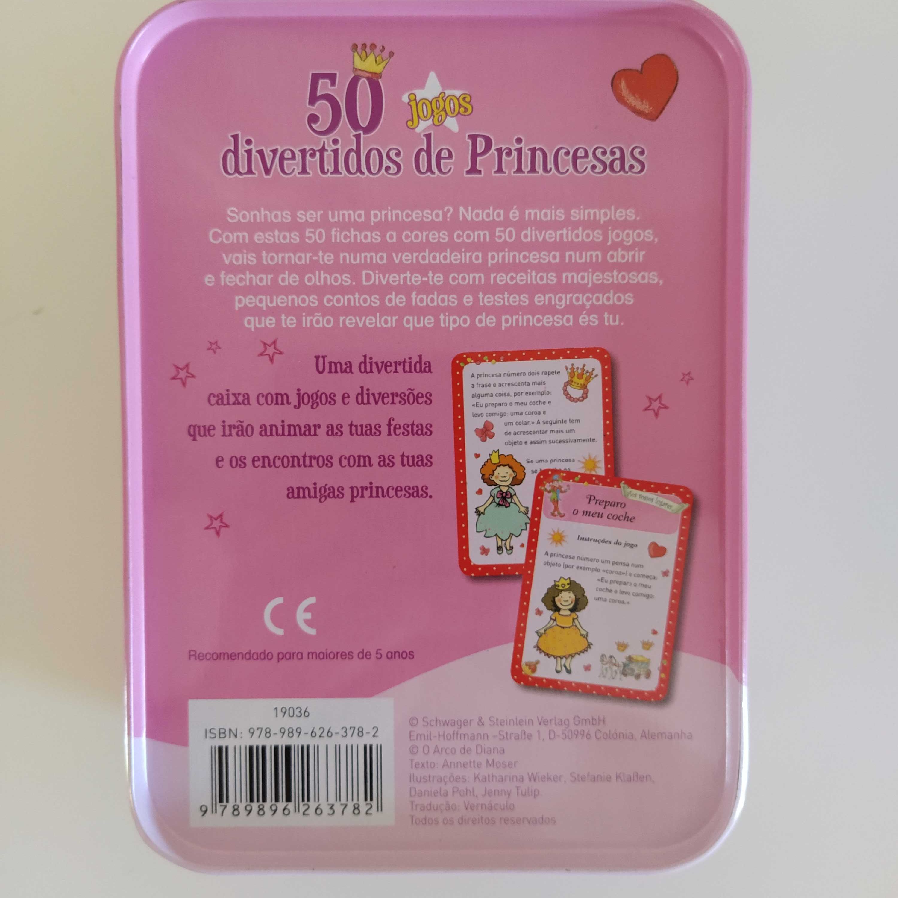 Caixa / Livro 50 jogos divertidos de princesas
