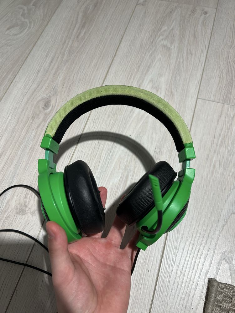 Sluchawki razer kraken pro zielone gamingowe