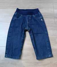 Spodnie spodenki jeans podszewka rozpinane 'Petit Bateau' 74
