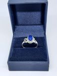 Piękny pierścionek ze srebra, srebro 925 z lapis lazuli