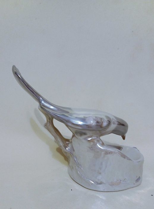 Figurka porcelanowa / popielnica porcelanowa - PTAK