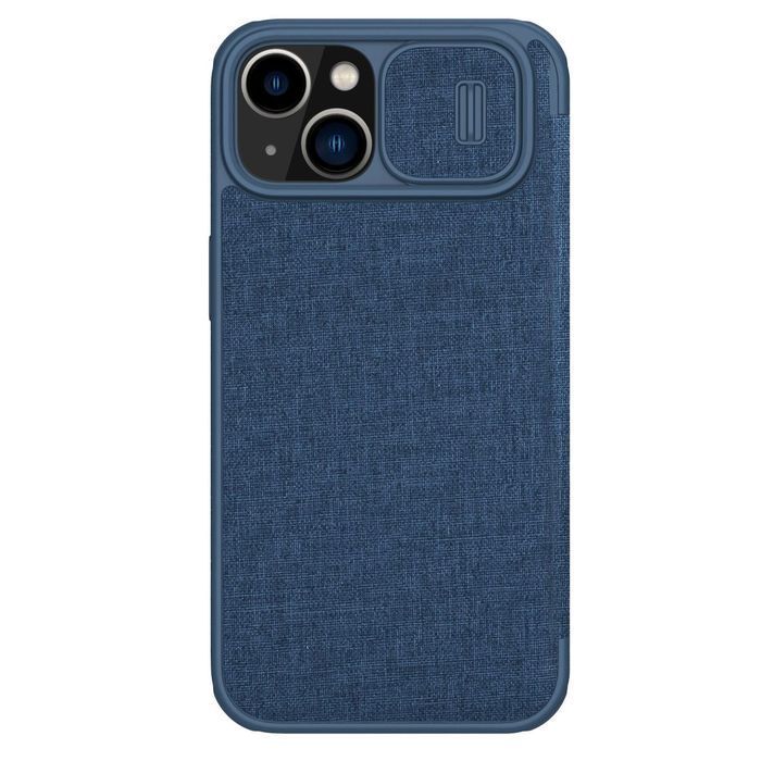 Nillkin Qin Cloth Pro Case etui do iPhone 14 pokrowiec z klapką