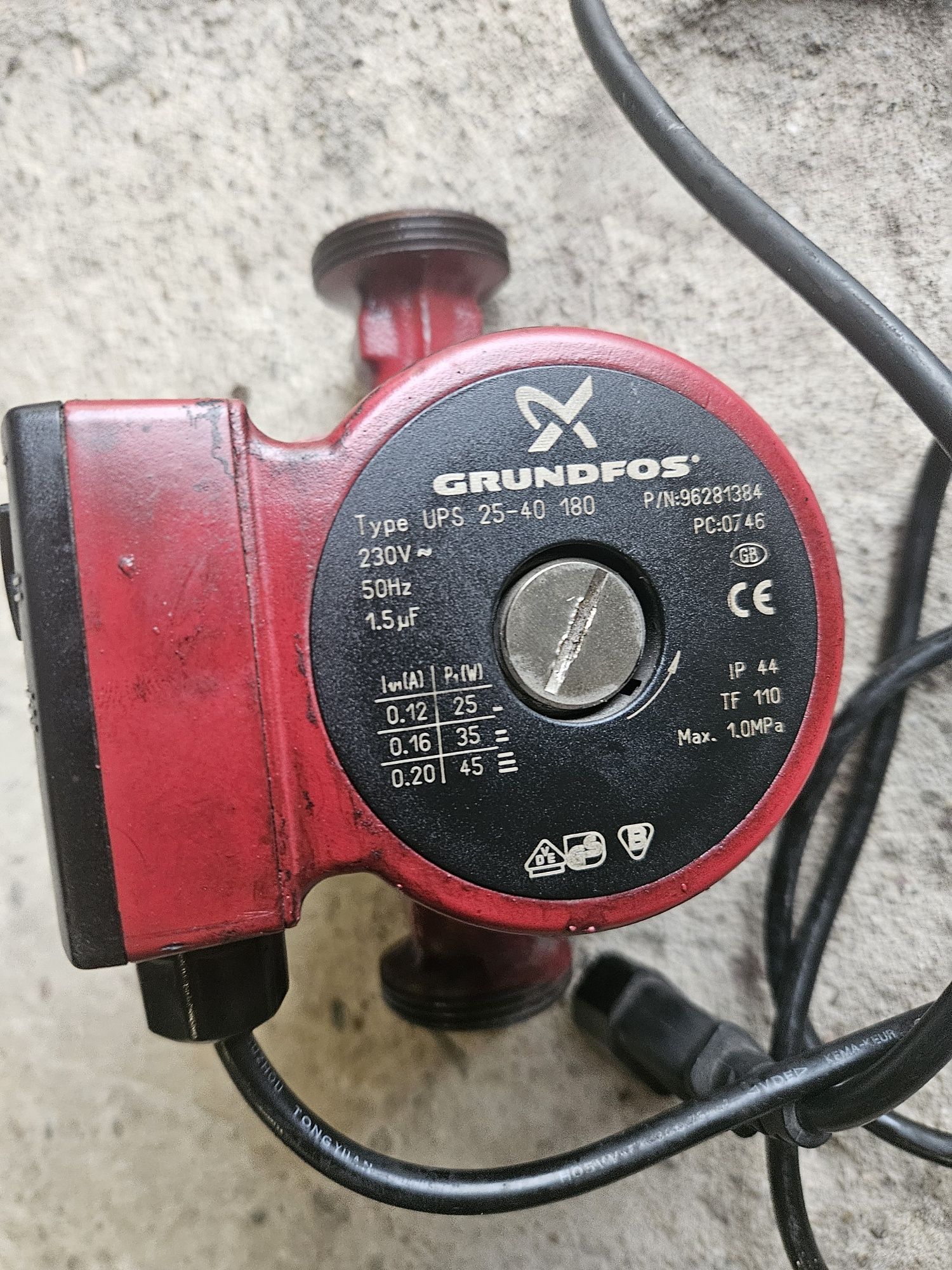 Pompa obiegowa do pieca CO grundfos ups 25-40 1
