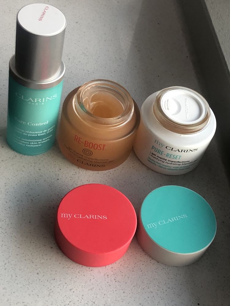 Clarins Re-boost pure-reset krem zel matujacy serum