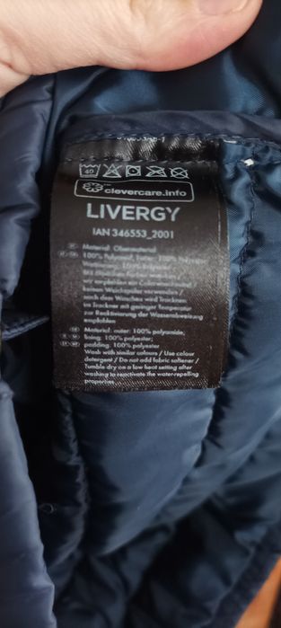 Pikowana kurtka jesienna granatowa rozmiar 40/42 męska