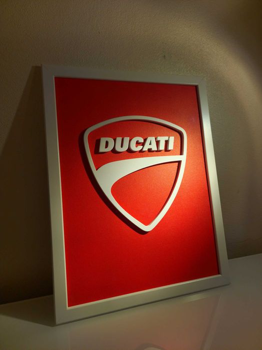 Quadro DUCATI em 3D 40cm X 30cm