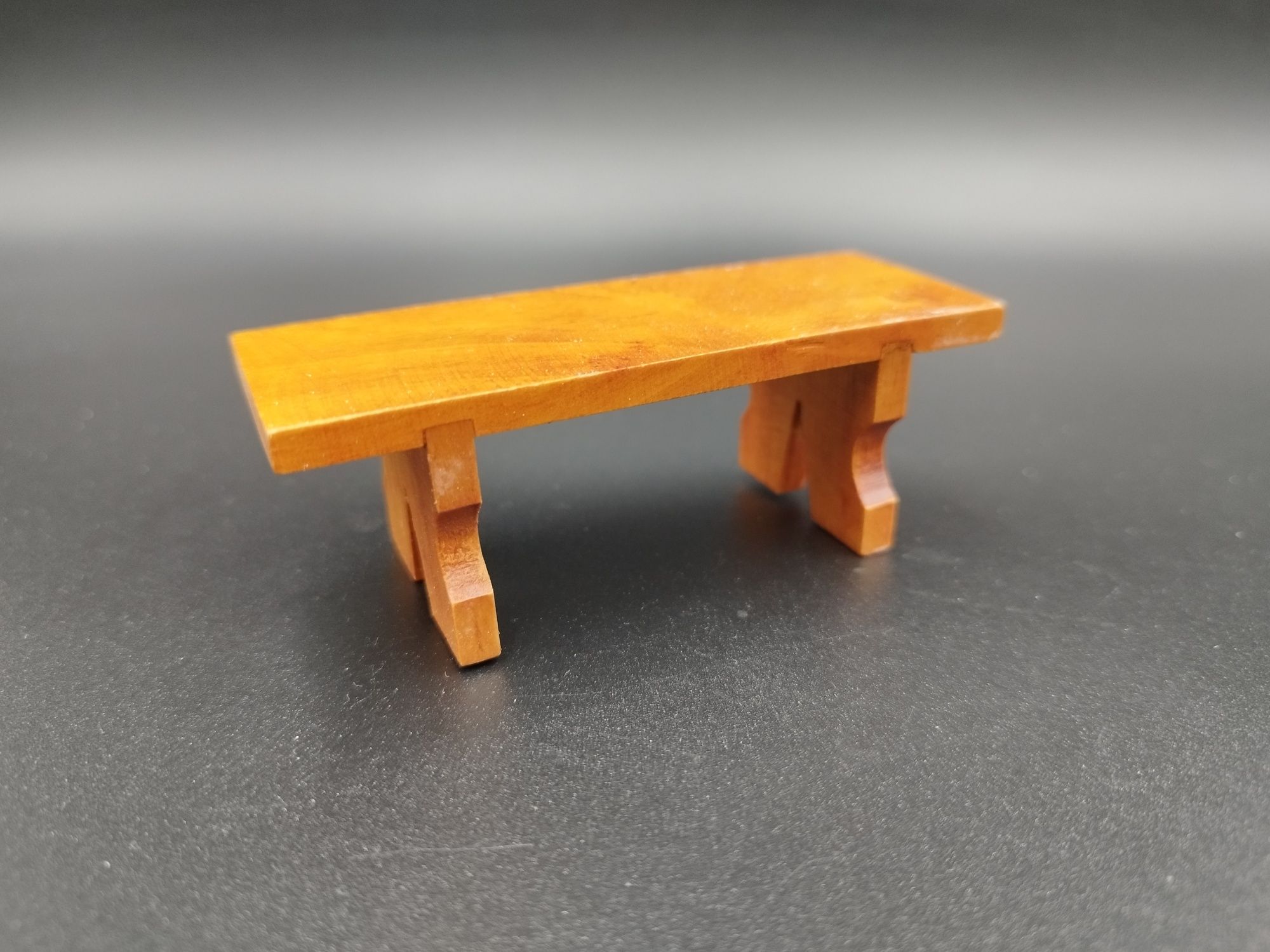 Mini mebelki ławka  skala 1:12 mebelki nowe wykonane z wysokie