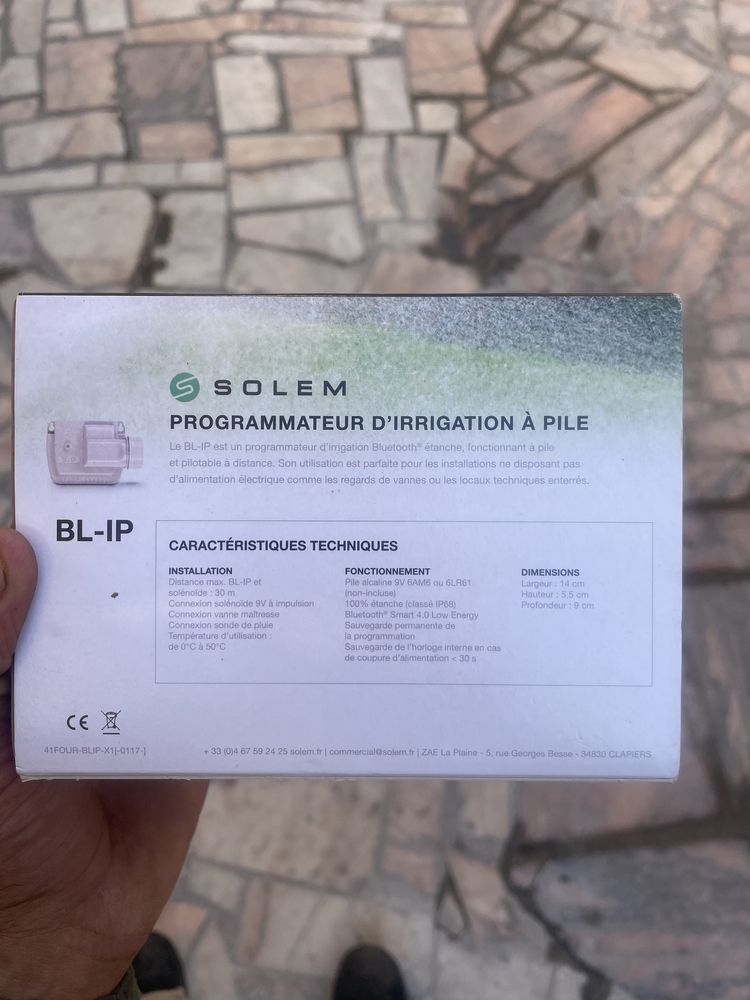 Programador rega bluethoot 1 Estação - Novo, por abrir
