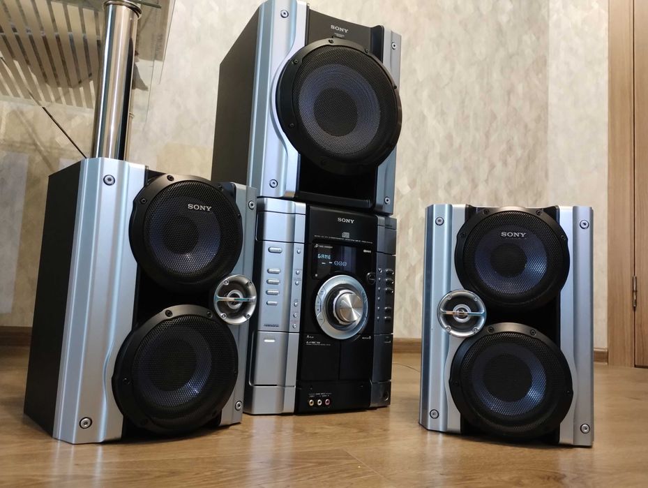 Мощнейший Sony 600 Вт ( Блютуз - AUX - CD - МР3 ) Муз центр Сони Соні