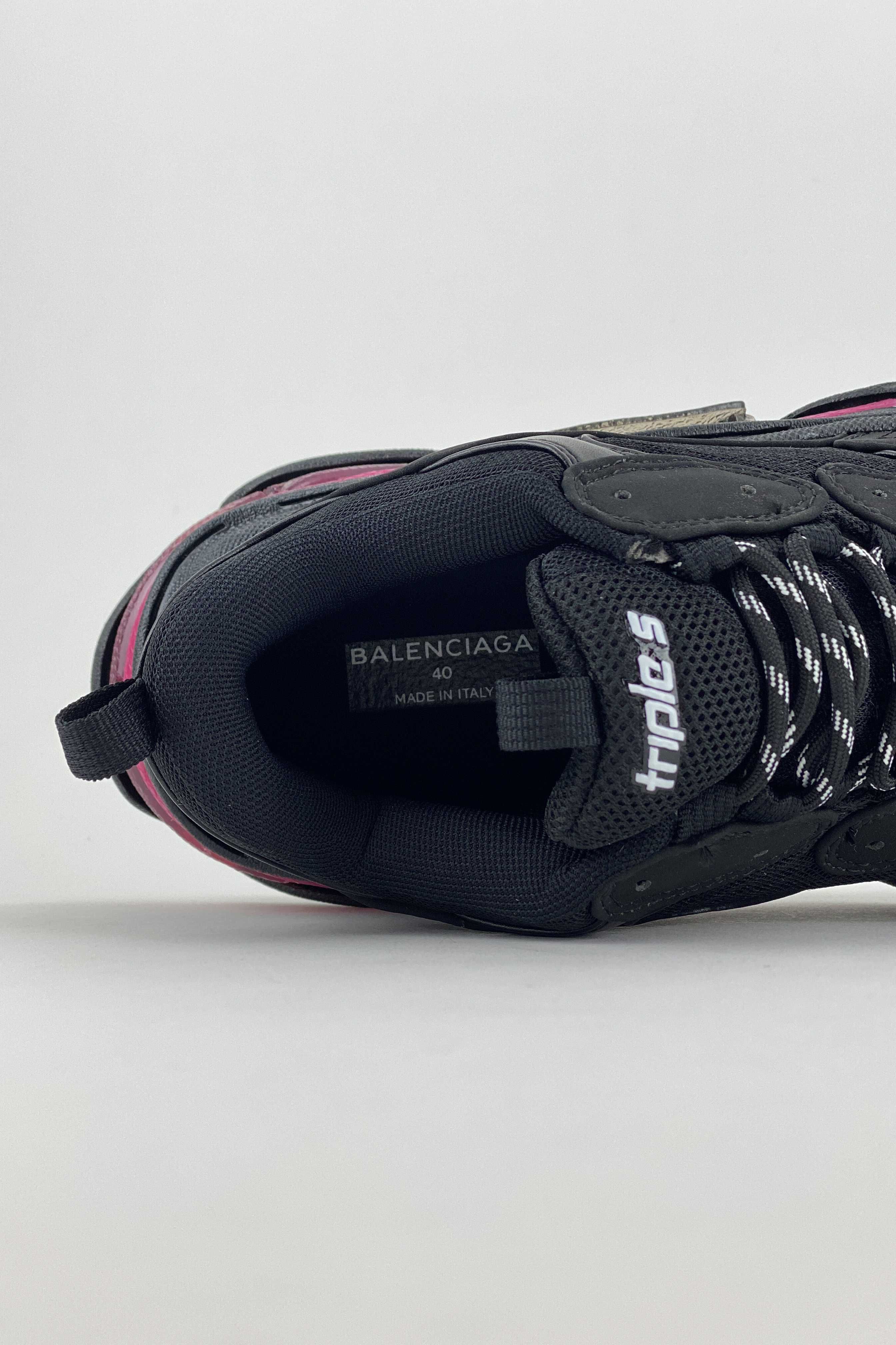 Balenciaga Triple S Clear Sole Black Red